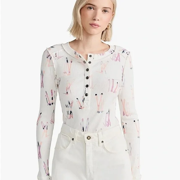 NEW FreePeople Movement Rally Printed
Layer Long Sleeve - Picture 2 of 12